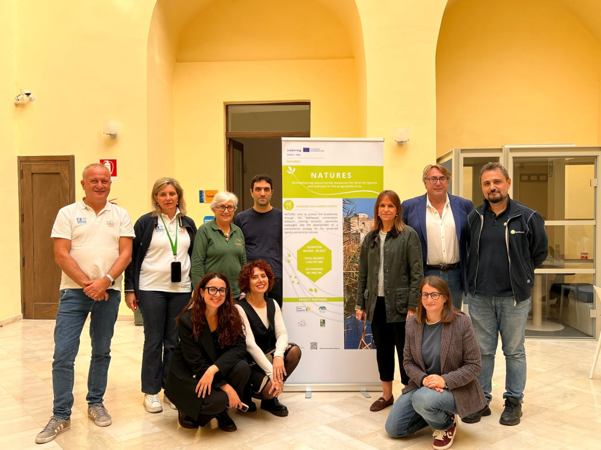 Primo incontro tra i partner del progetto NATURES (Strengthening conservation measures for priority species and habitats in the programme area) finanziato dal Progrmma INTERREG VI-A GREECE – ITALY 2021/2027
